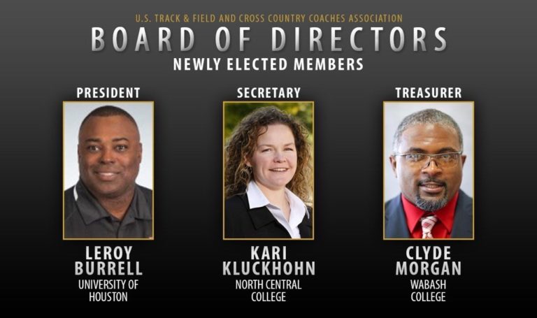 Congratulations to LeRoy Burrell who was appointed to USTFCCCA Board of Directors